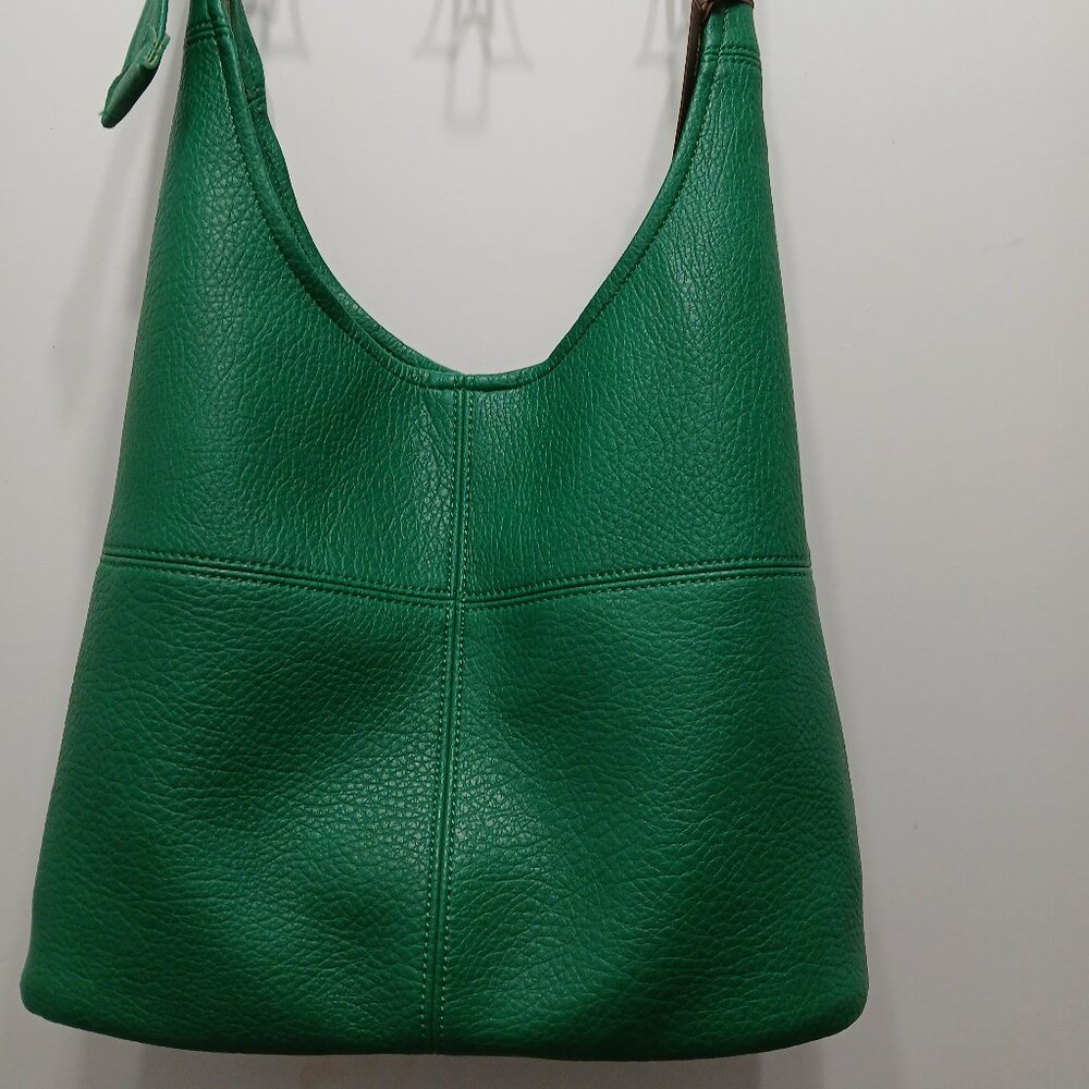 Montana West Green Leather Hobo Shoulder Bag